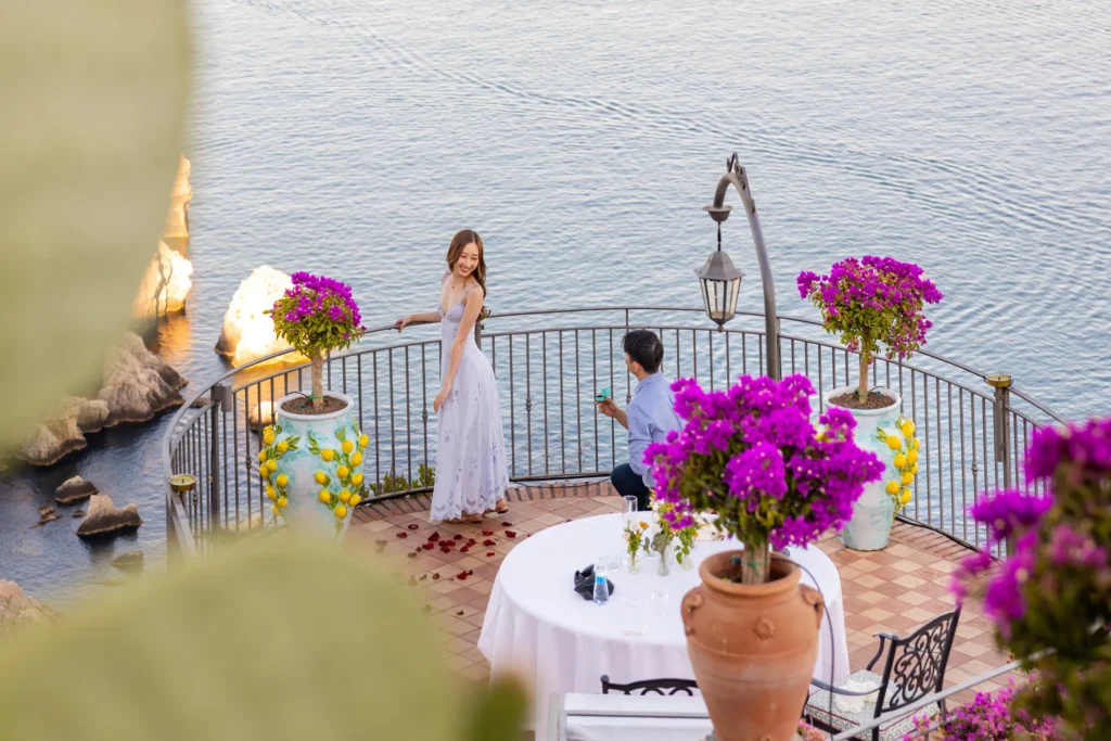 proposal photographer Isola Bella Taormina Grand Hotel San Pietro La Rotonda sul Mare